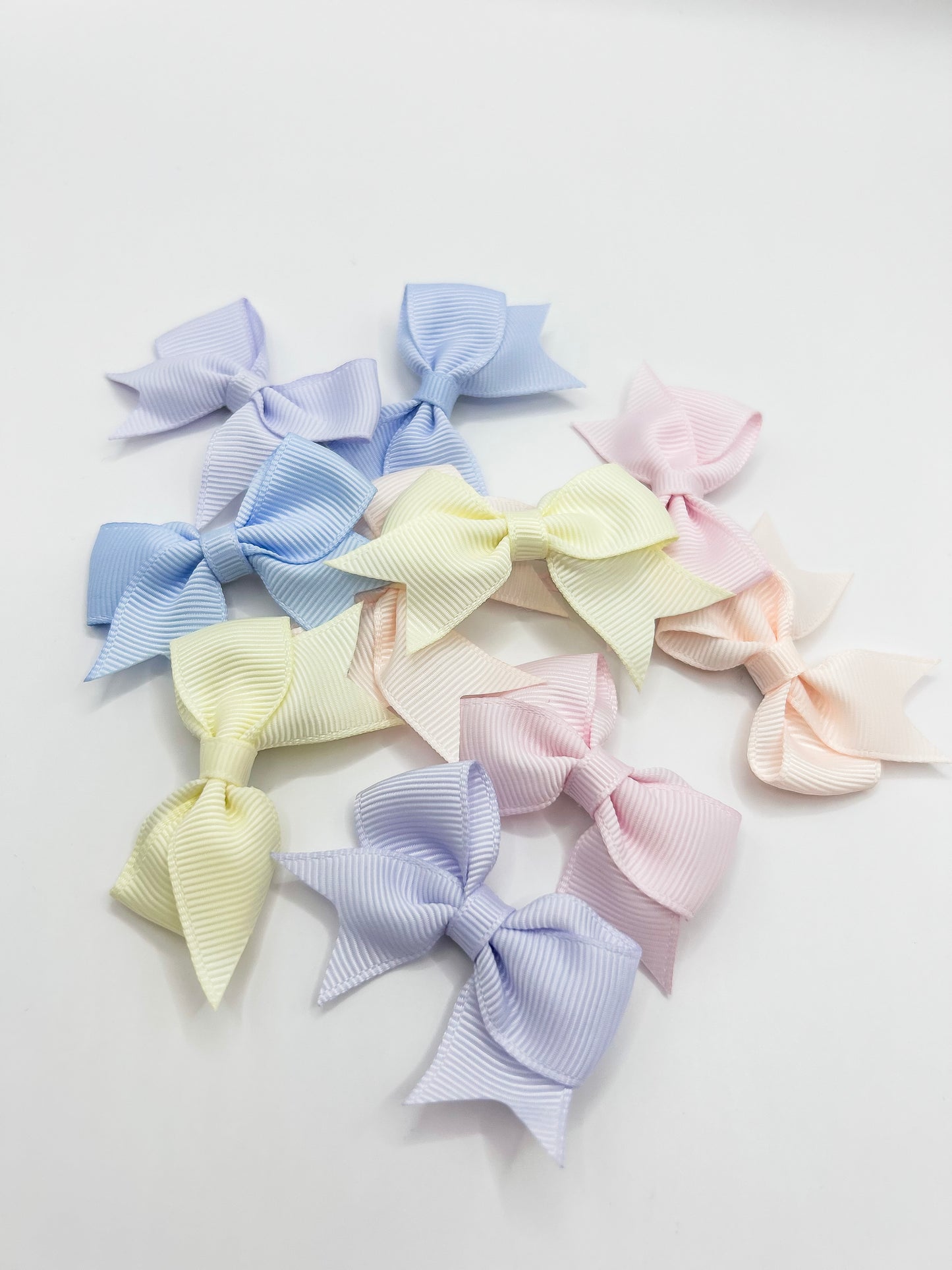 Pastel Grosgrain Bow Clips