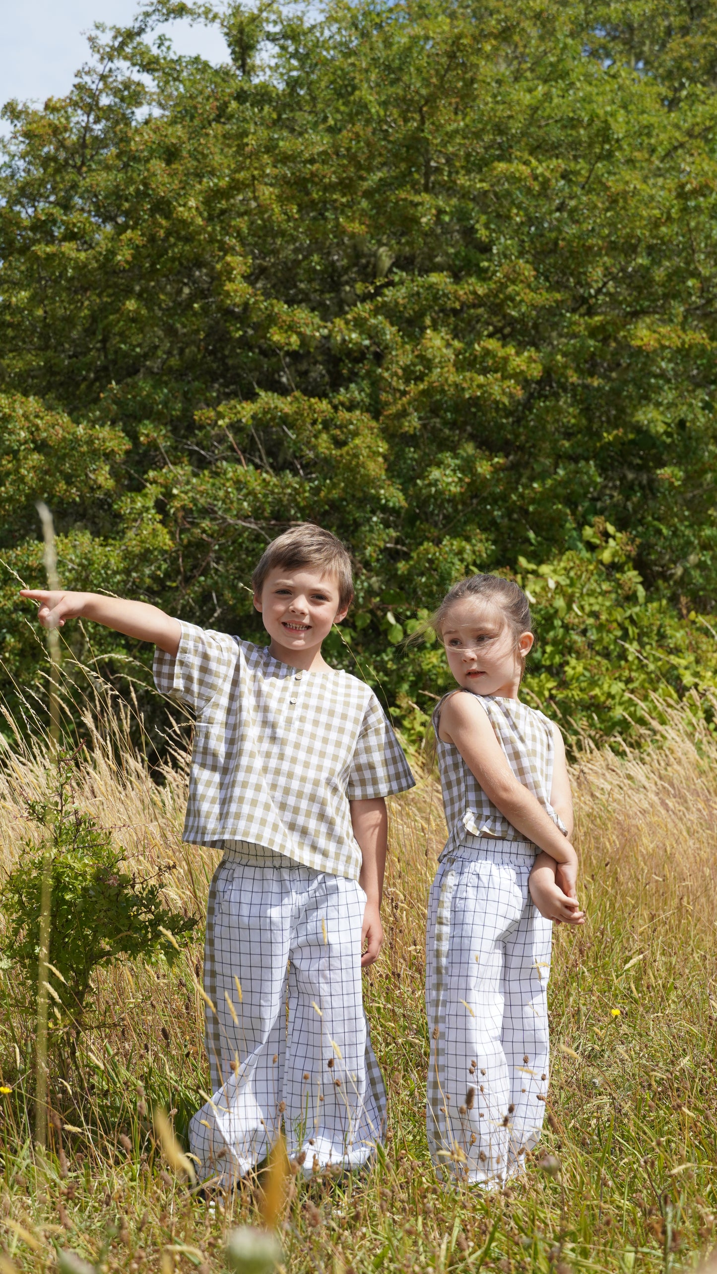 Willow Check Peplum Shirt