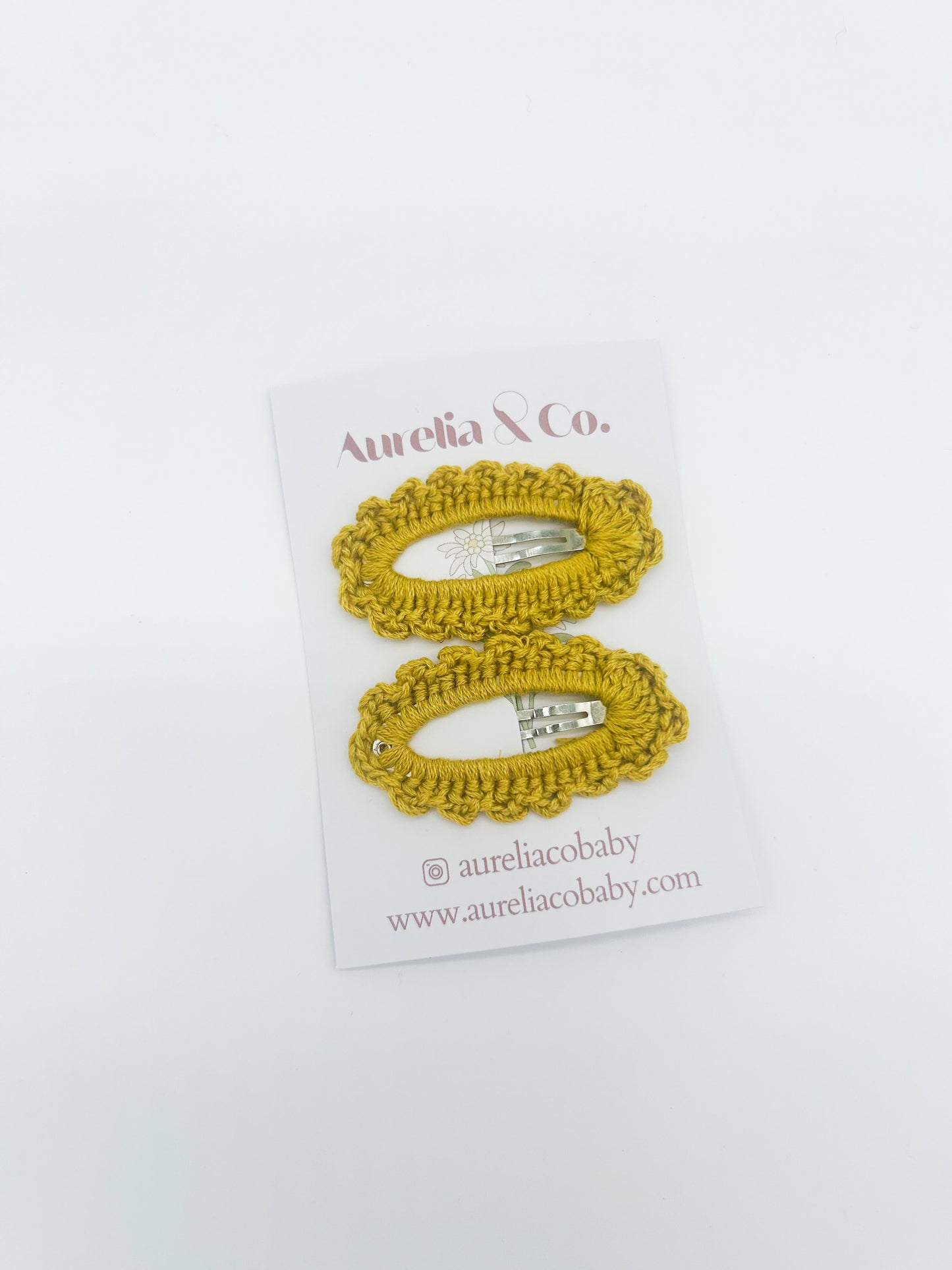 Crochet Peekaboo Hair Barrettes
