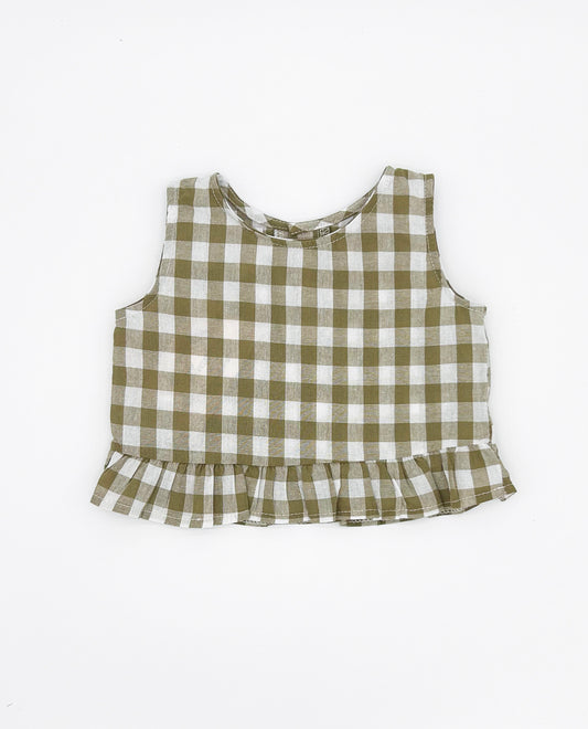 Willow Check Peplum Shirt