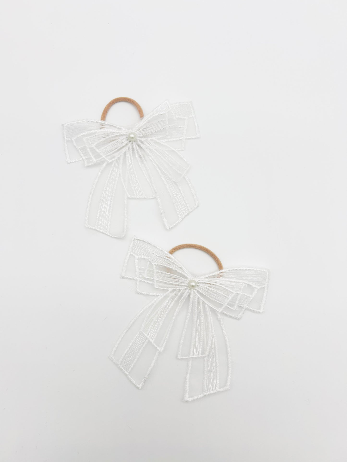 Lace Flower Hair Tie Bows