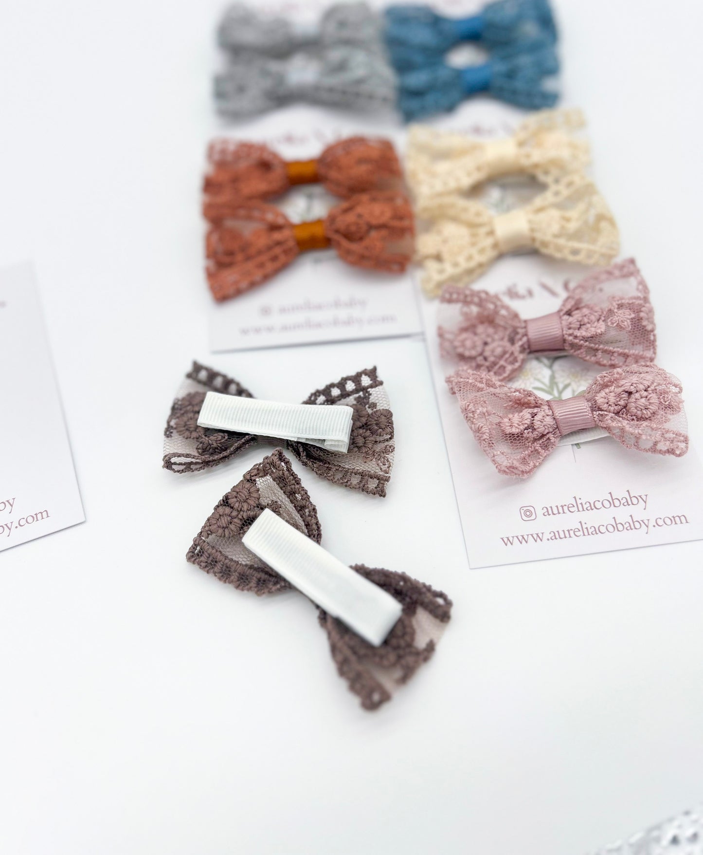 Lace Hair Bow Set