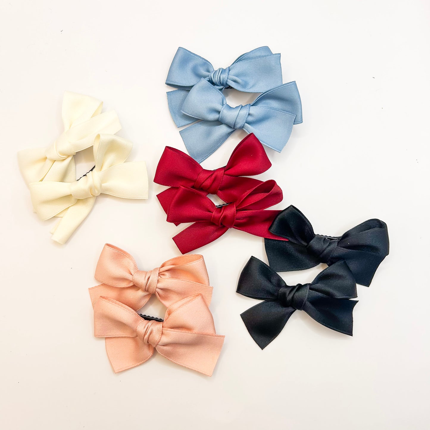 Satin Bows Clips
