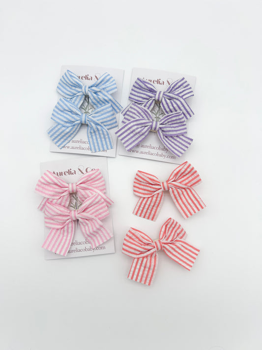 Nautical Stripe Bows