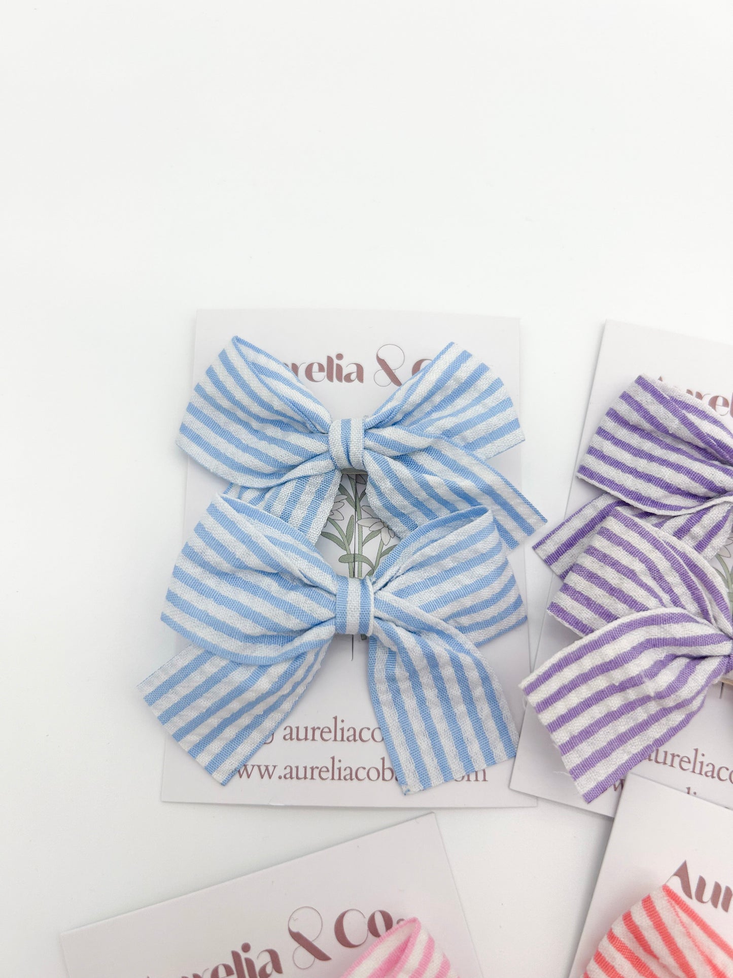 Nautical Stripe Bows