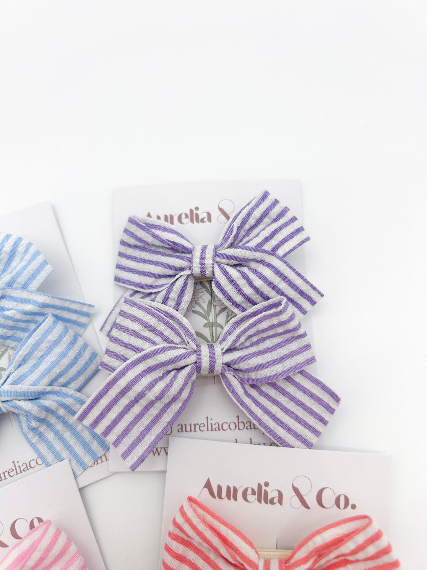 Nautical Stripe Bows