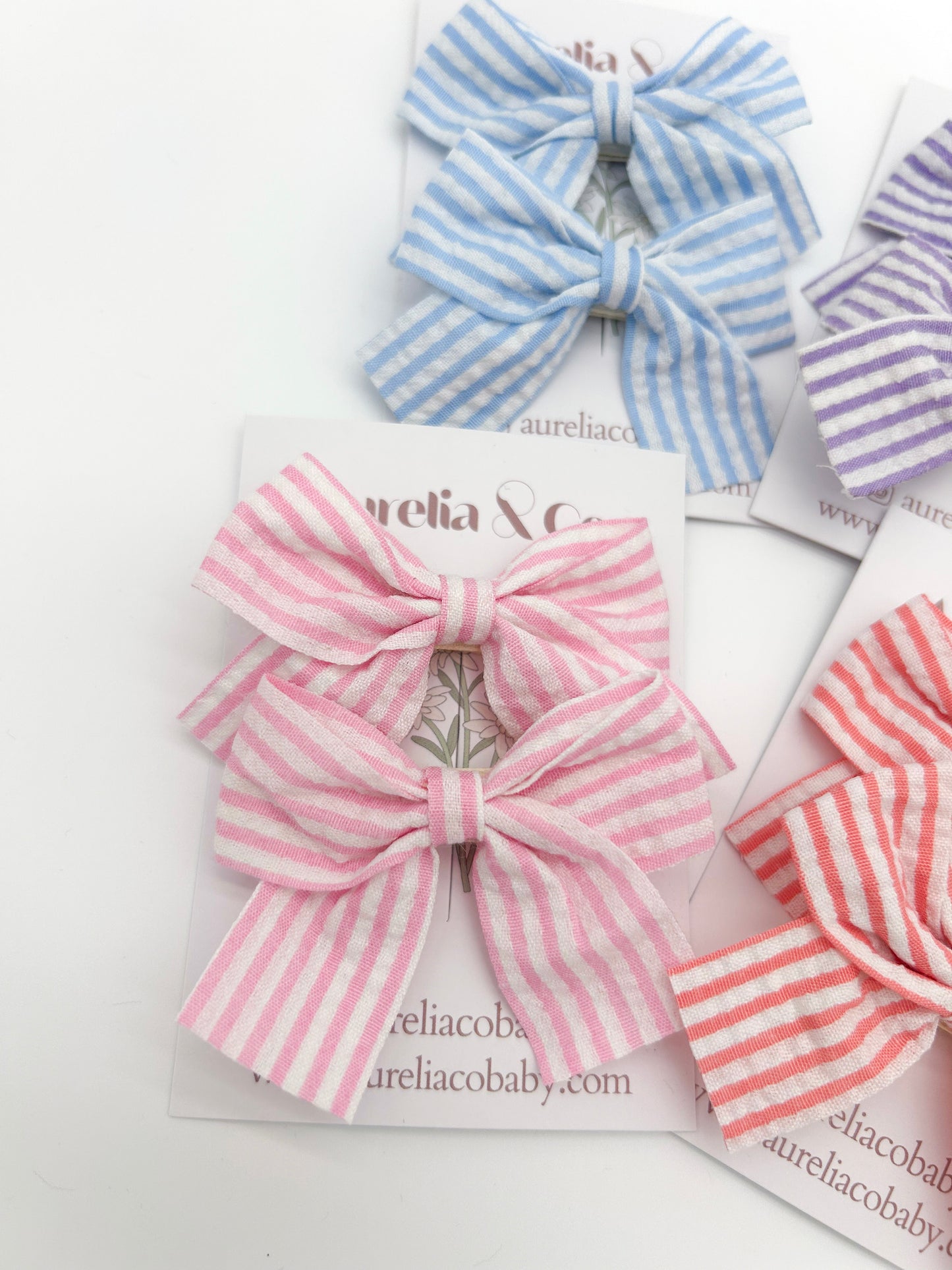 Nautical Stripe Bows