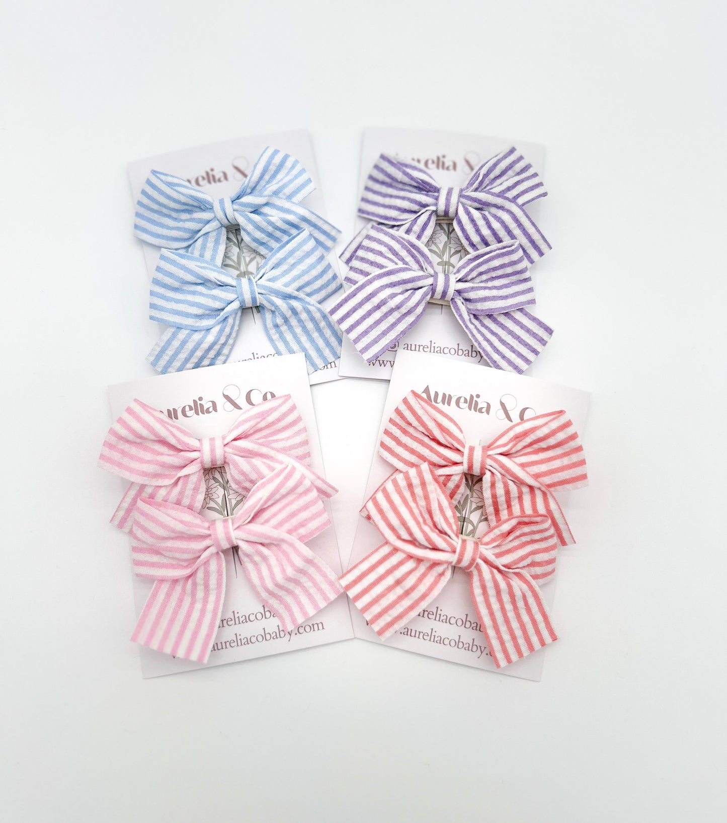 Nautical Stripe Bows