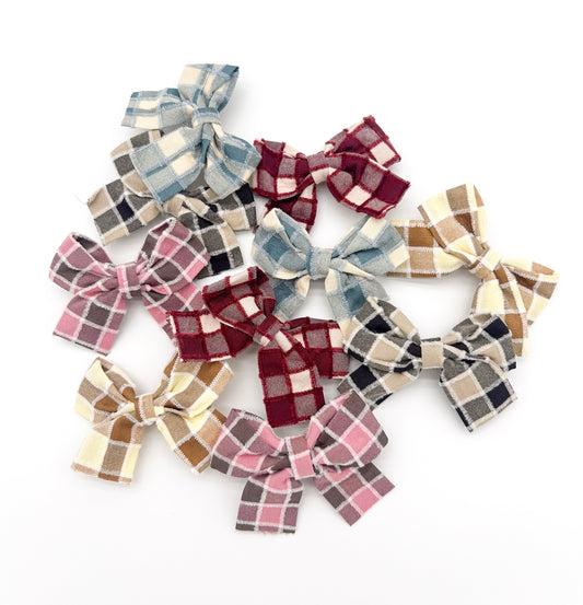 Patchwork Plaid Bows
