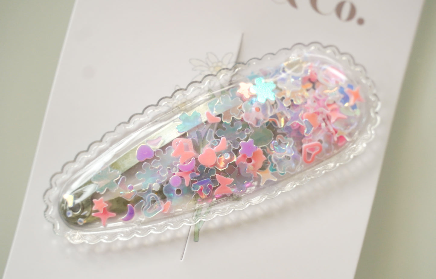 Skinny Glitter Clip