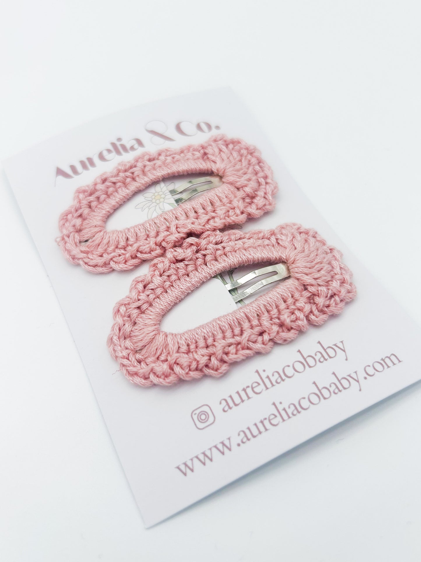 Crochet Peekaboo Hair Barrettes