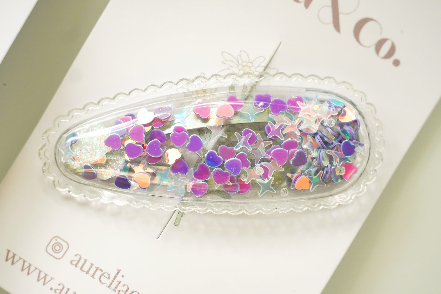 Skinny Glitter Clip