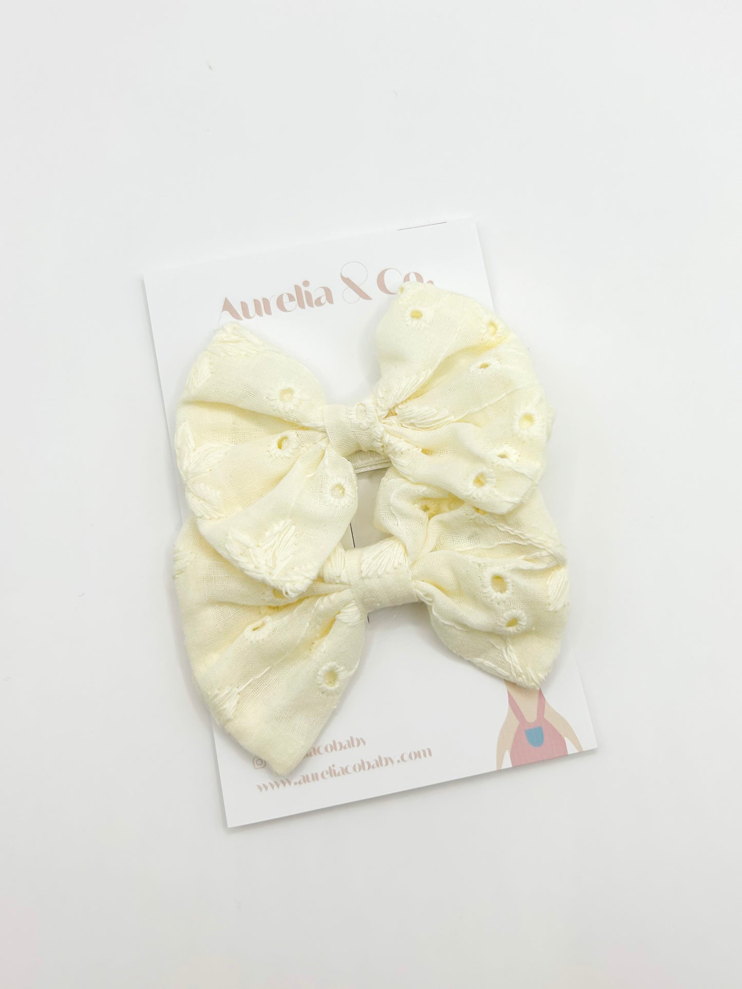 Cotton Pigtail Bows
