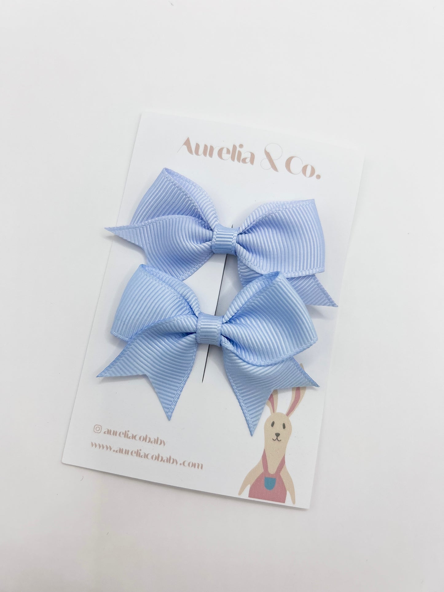 Pastel Grosgrain Bow Clips