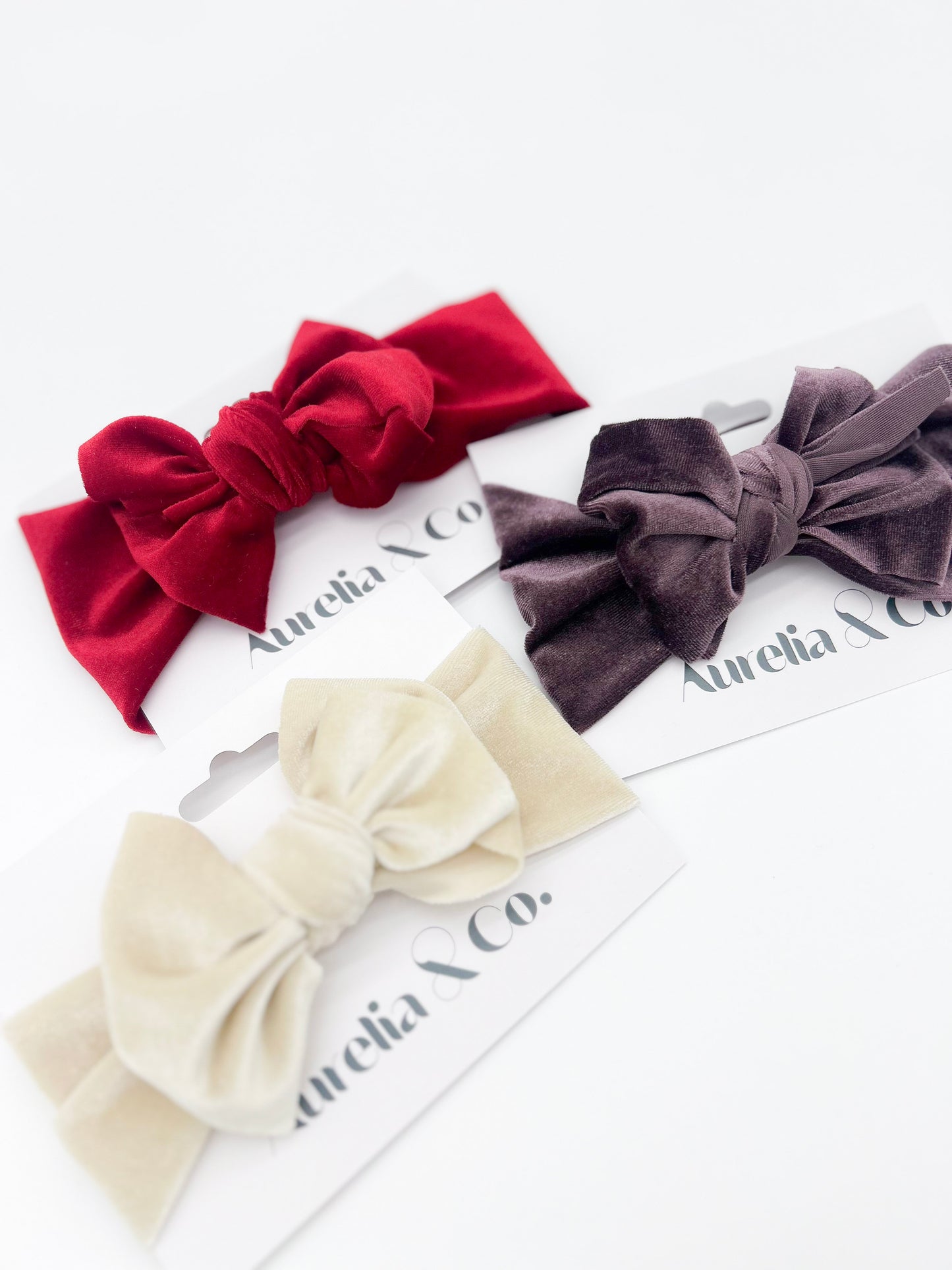 Baby Valentines Velvet Wide Headband