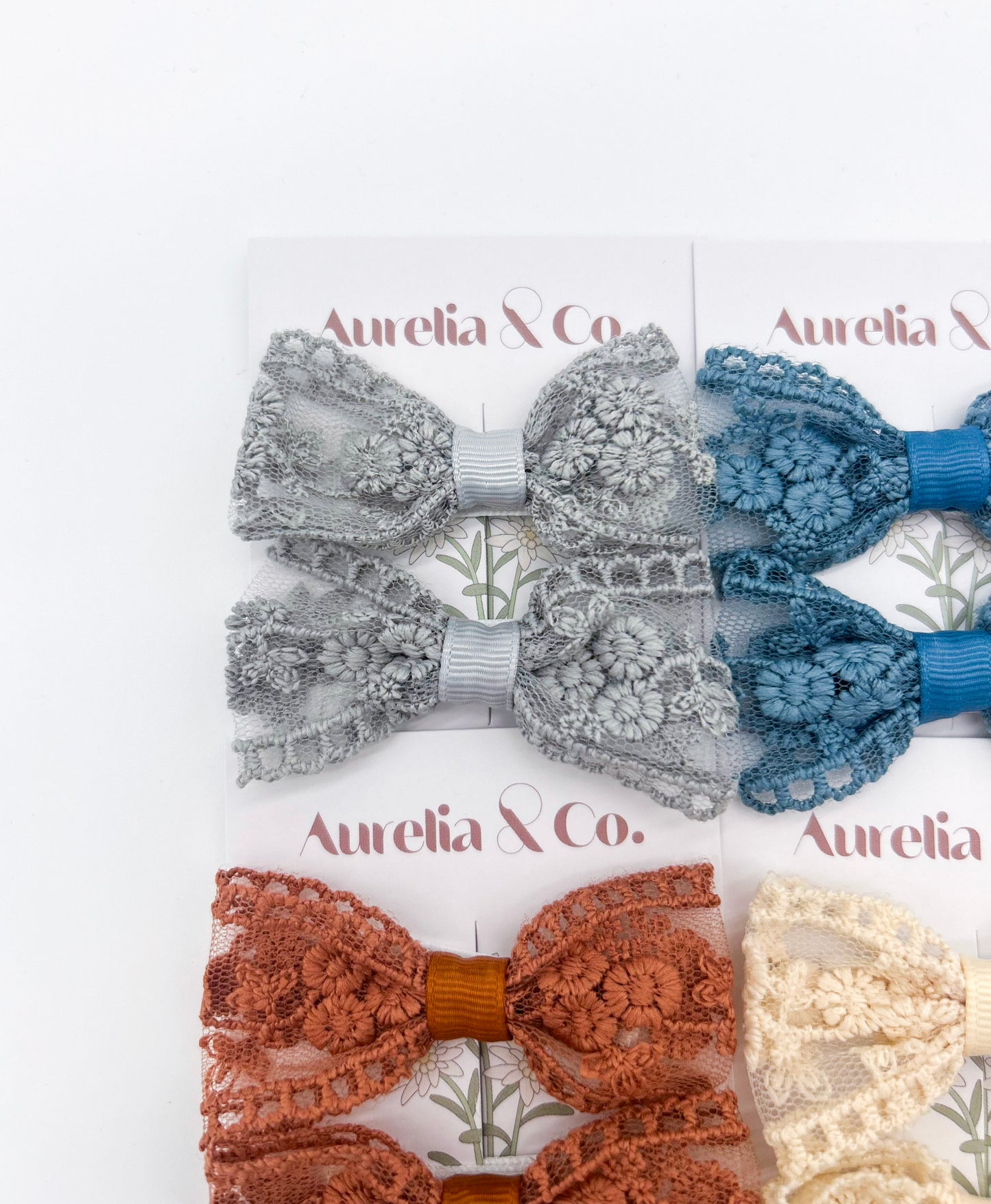 Lace Hair Bow Set