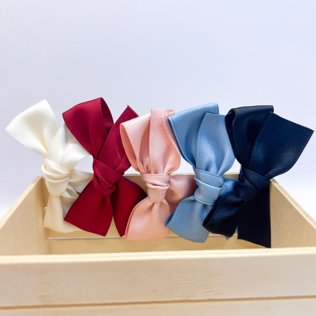 Satin Bows Clips