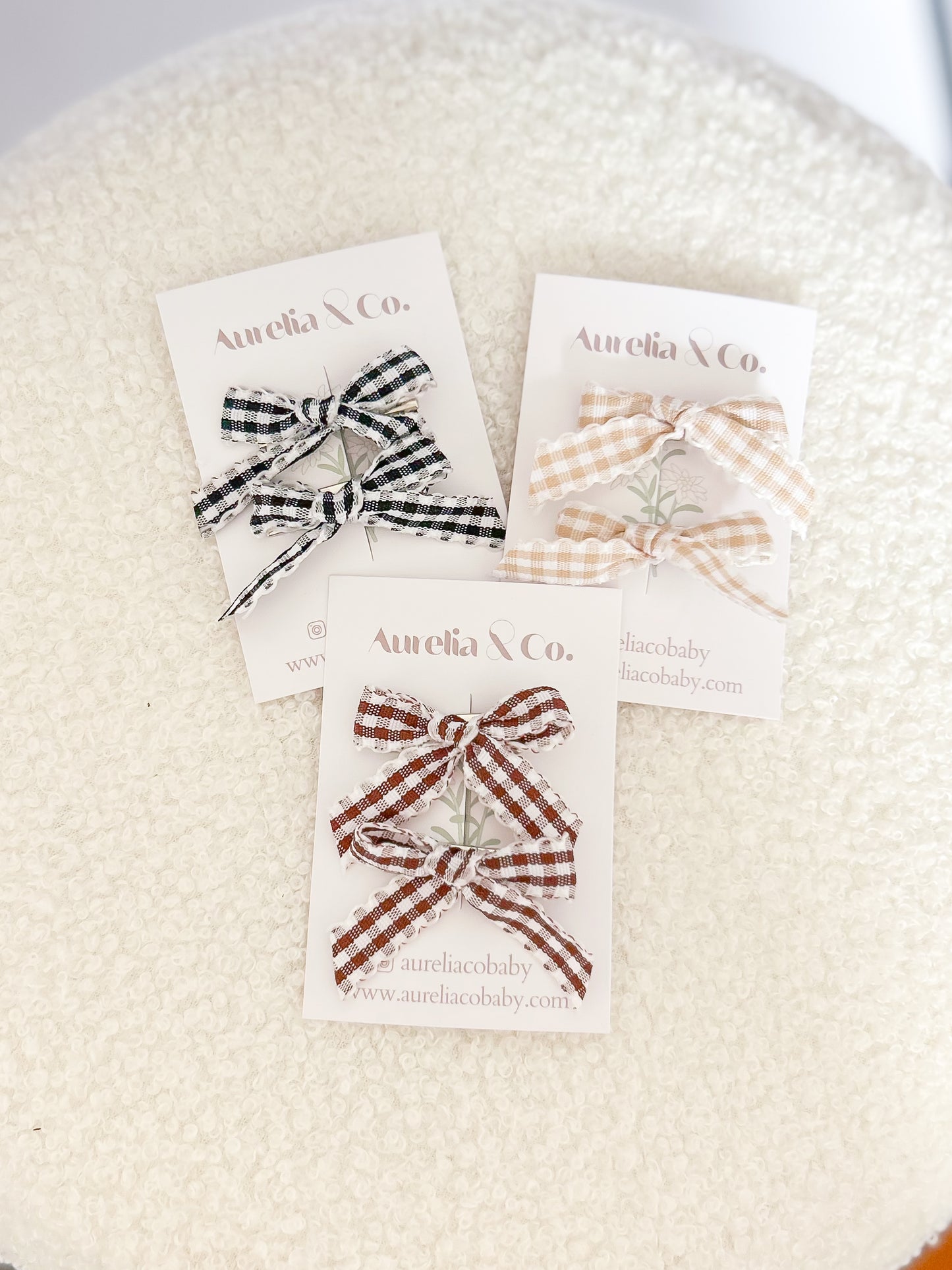 Plaid Mini Bows