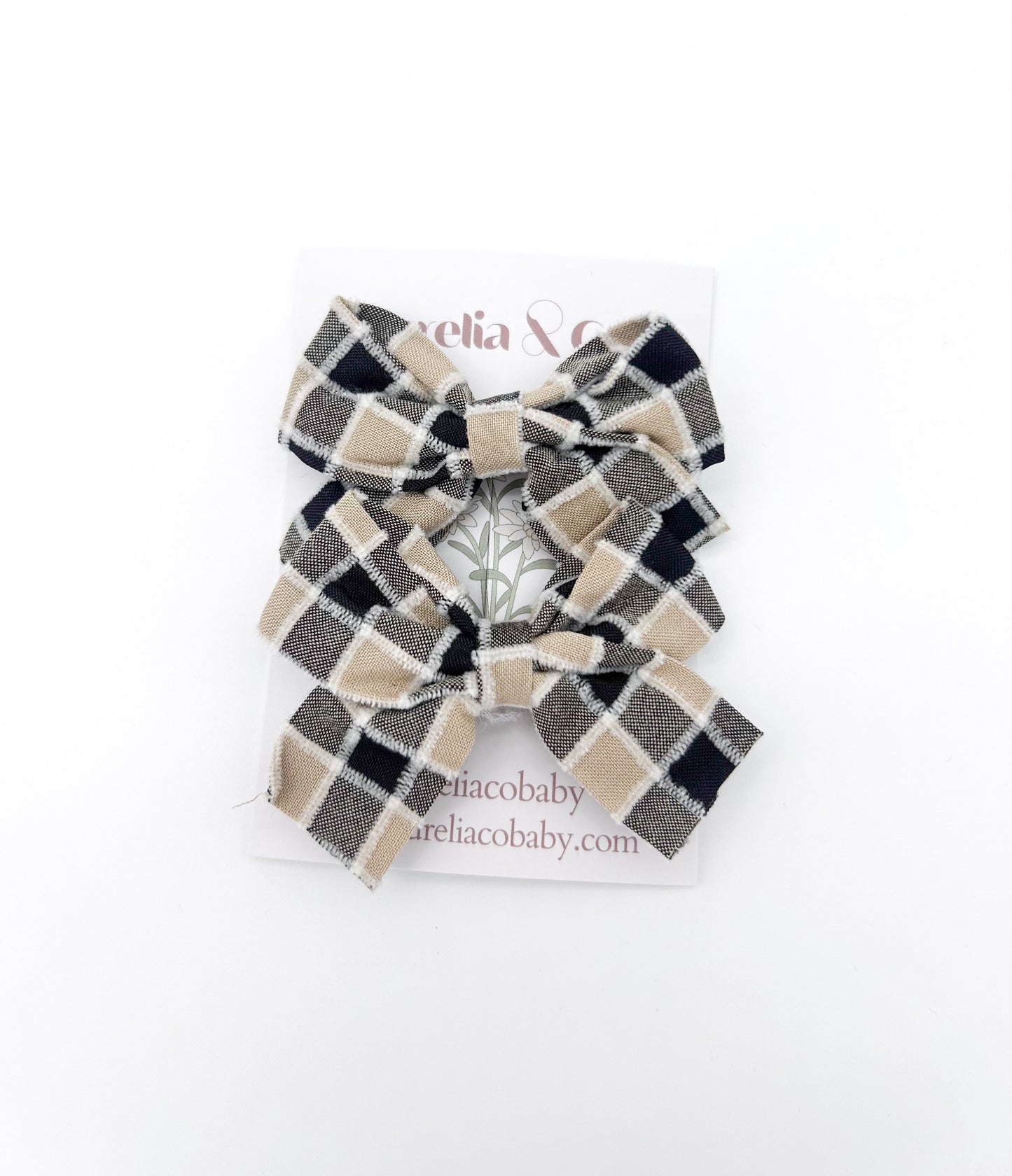 Patchwork Plaid Bows