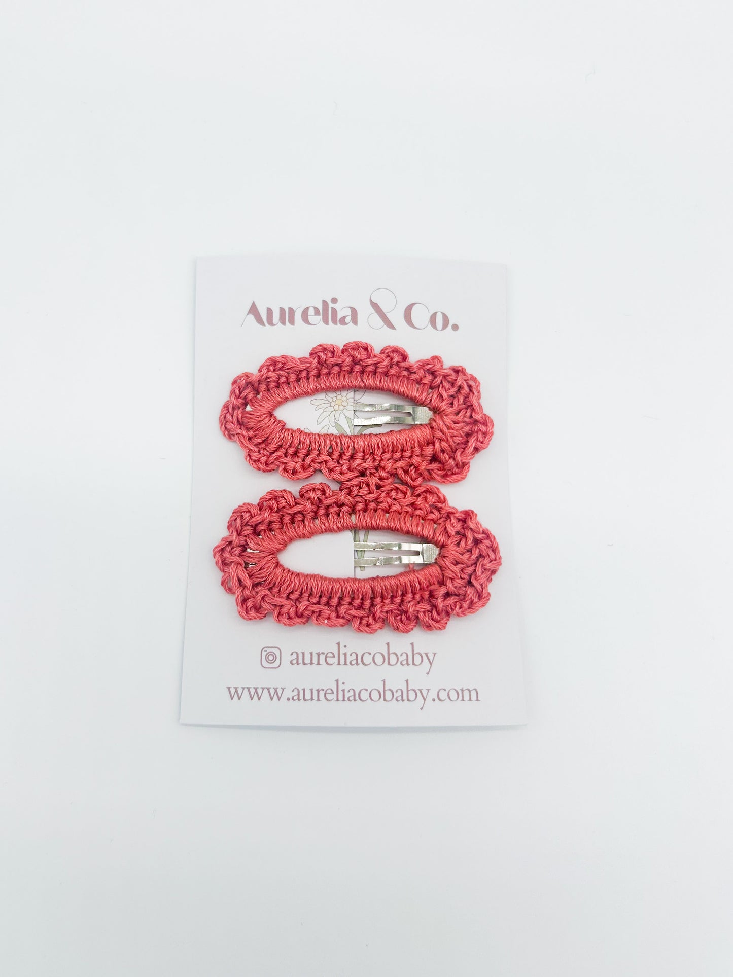 Crochet Peekaboo Hair Barrettes