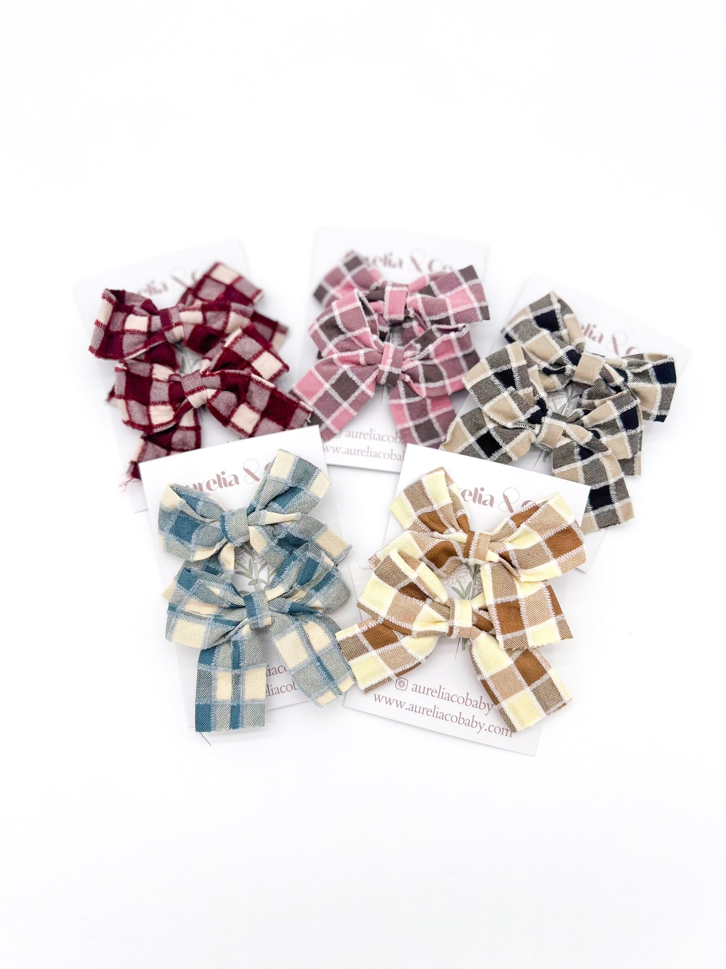 Patchwork Plaid Bows