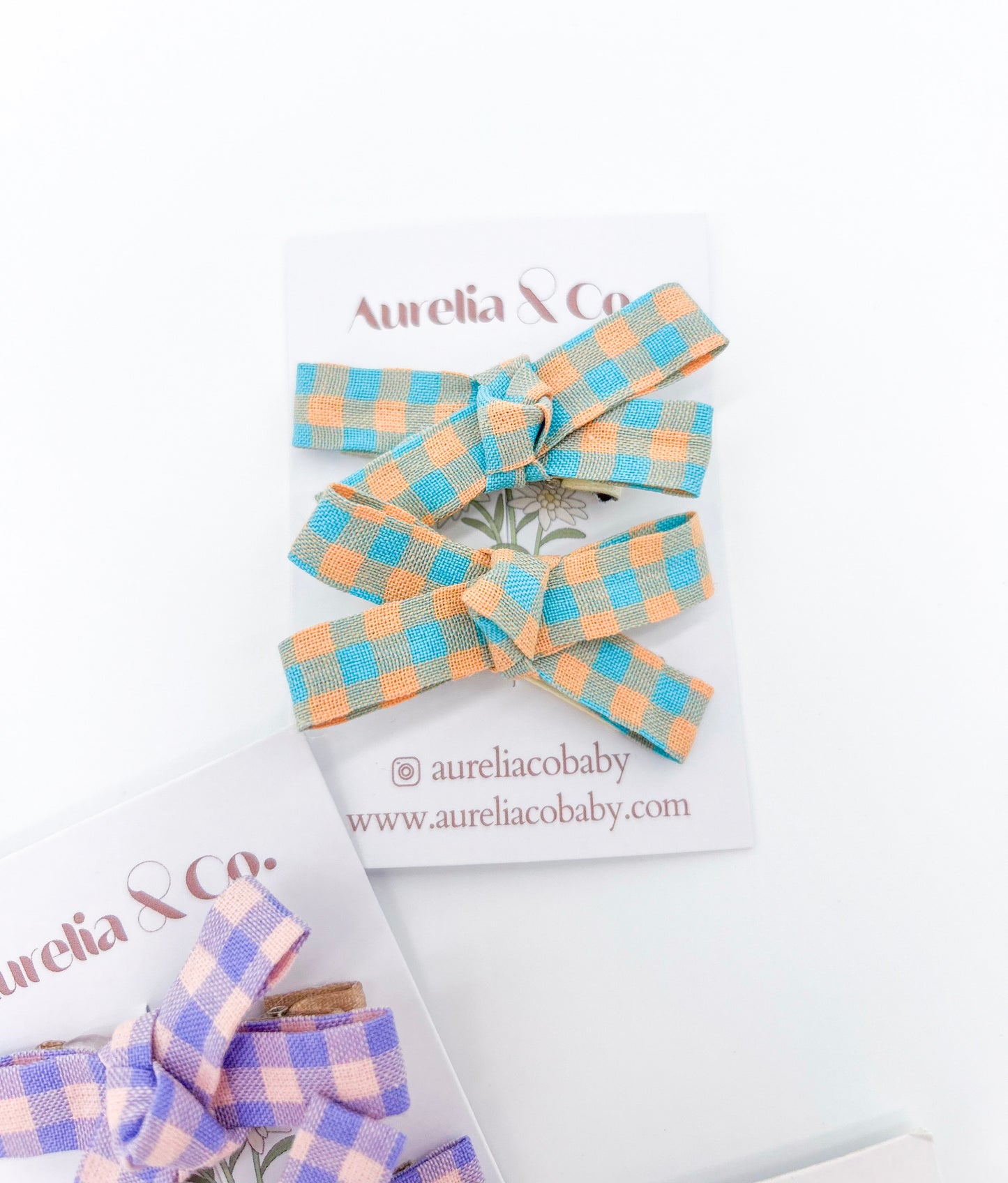 Bright Plaid Mini Bows