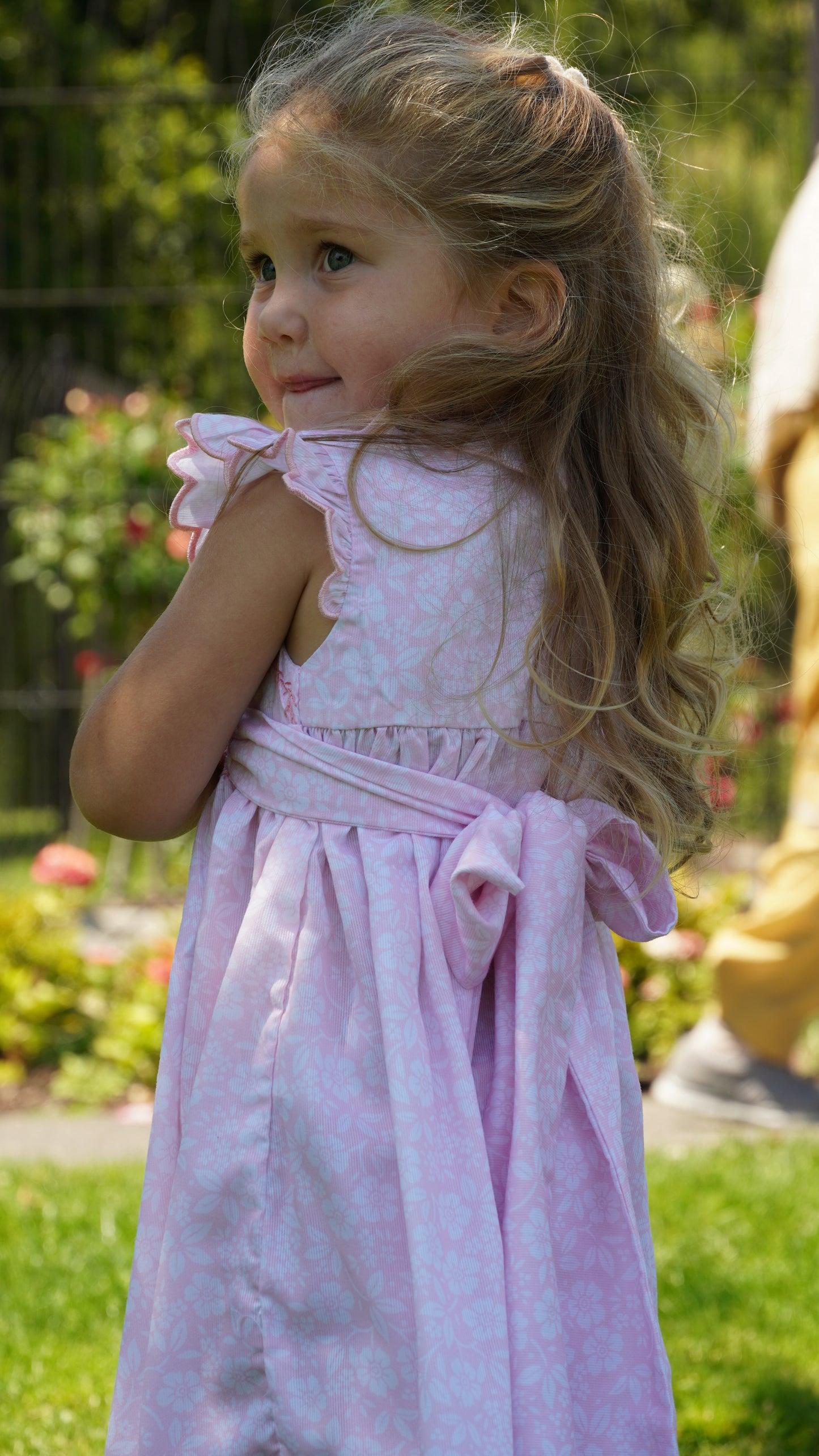 Isla Smocked Flutter Sleeve Dress