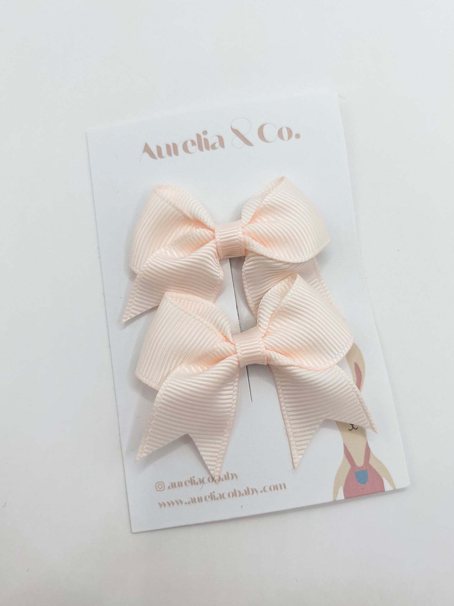 Pastel Grosgrain Bow Clips