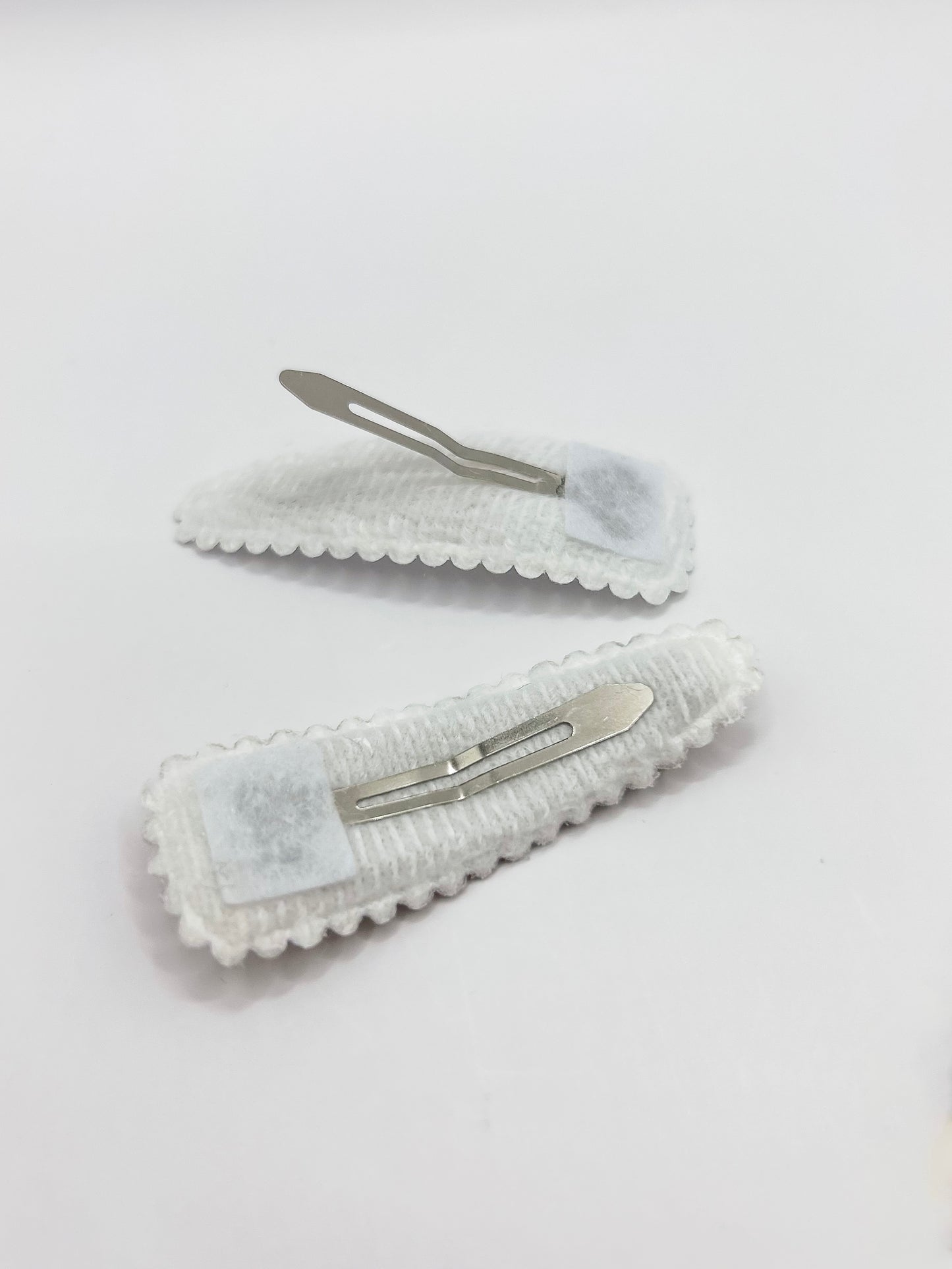 Squared Barrettes Grey/White