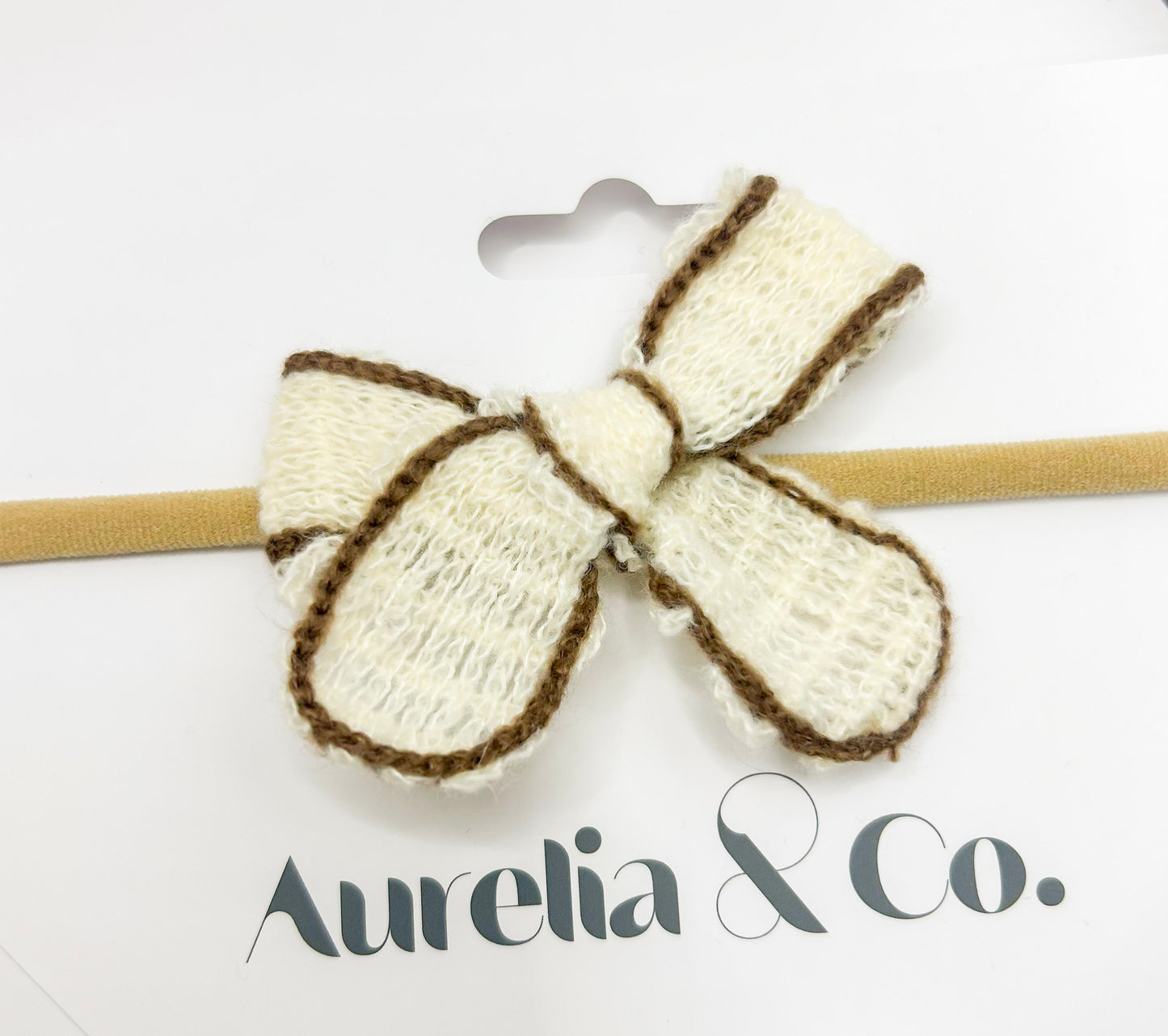 Knit Baby Bow Headbands