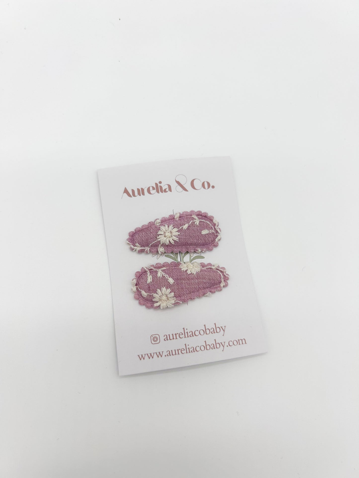Mini Floral Barrettes