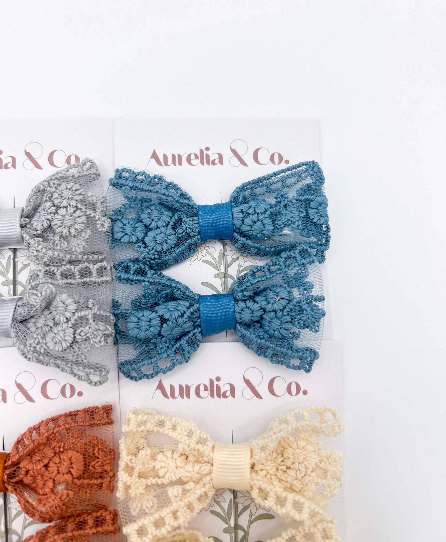Lace Hair Bow Set