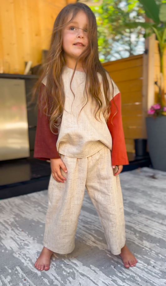 Linen Colour Block set