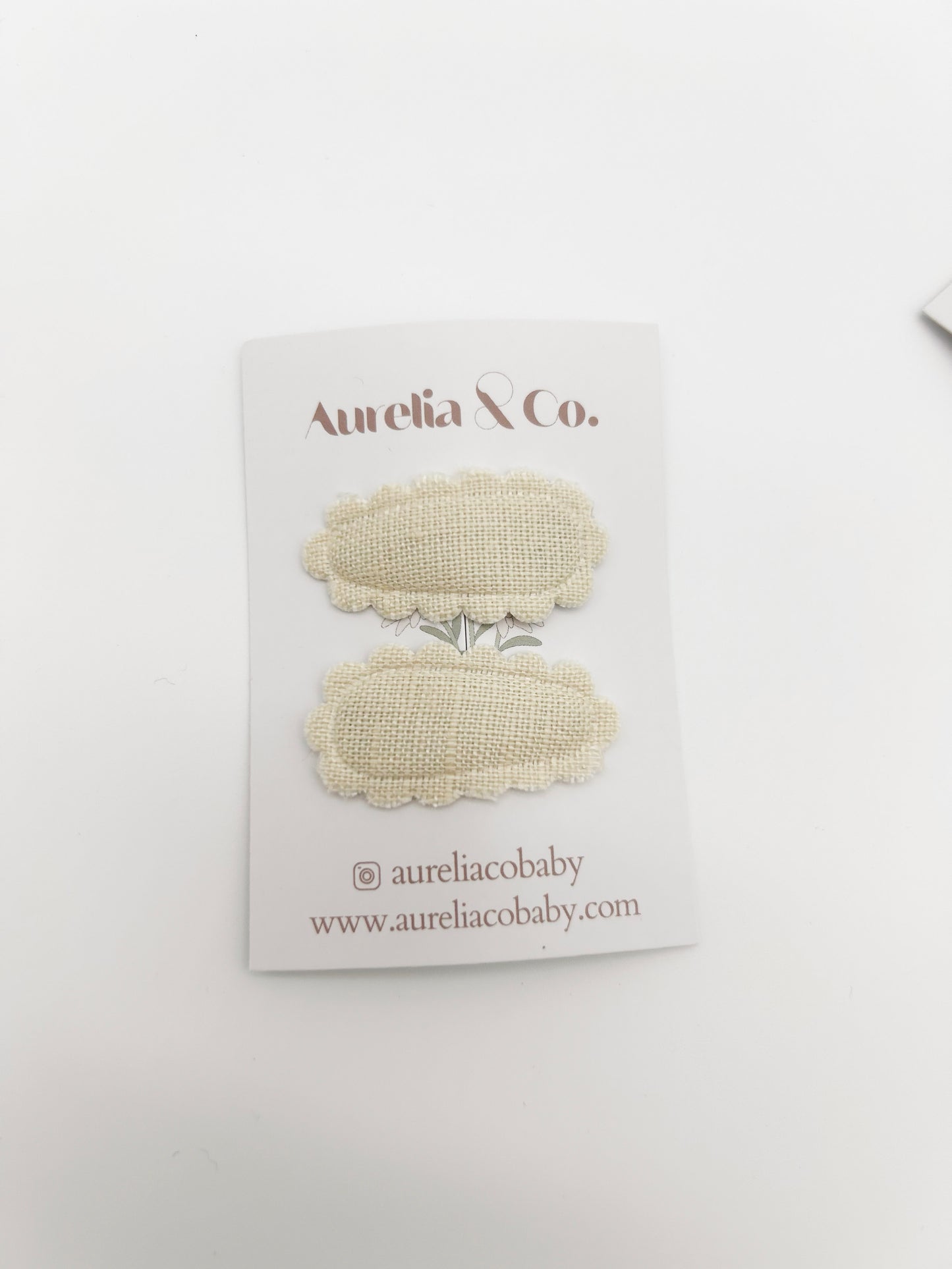 Mini Scalloped Autumn Barrettes