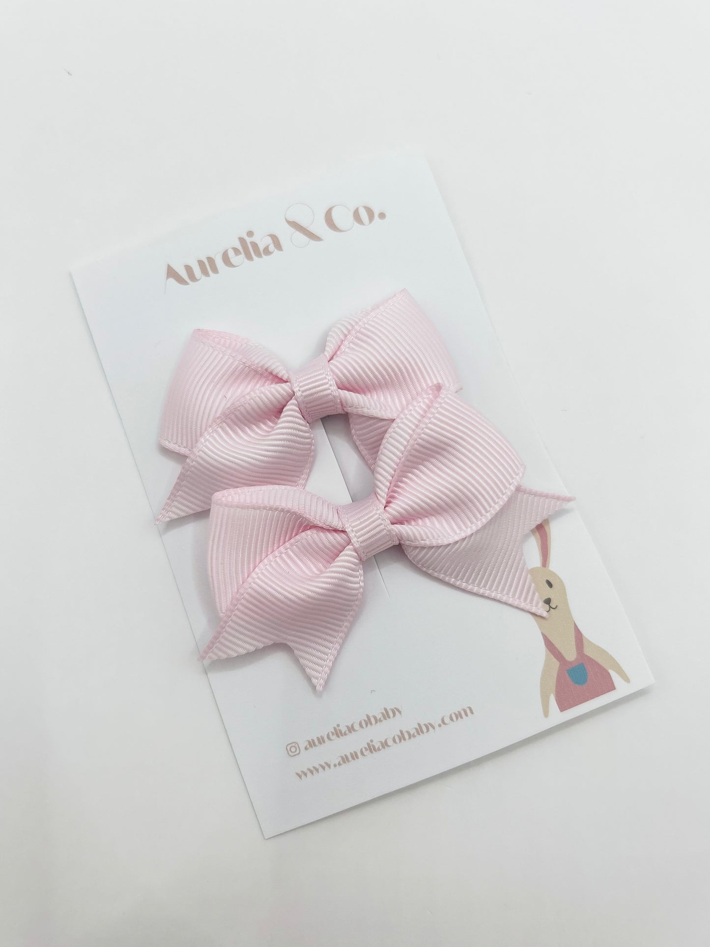 Pastel Grosgrain Bow Clips
