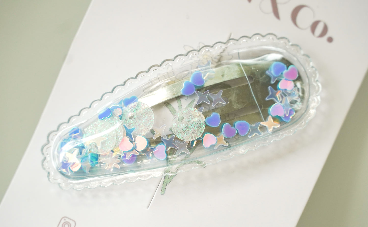 Skinny Glitter Clip