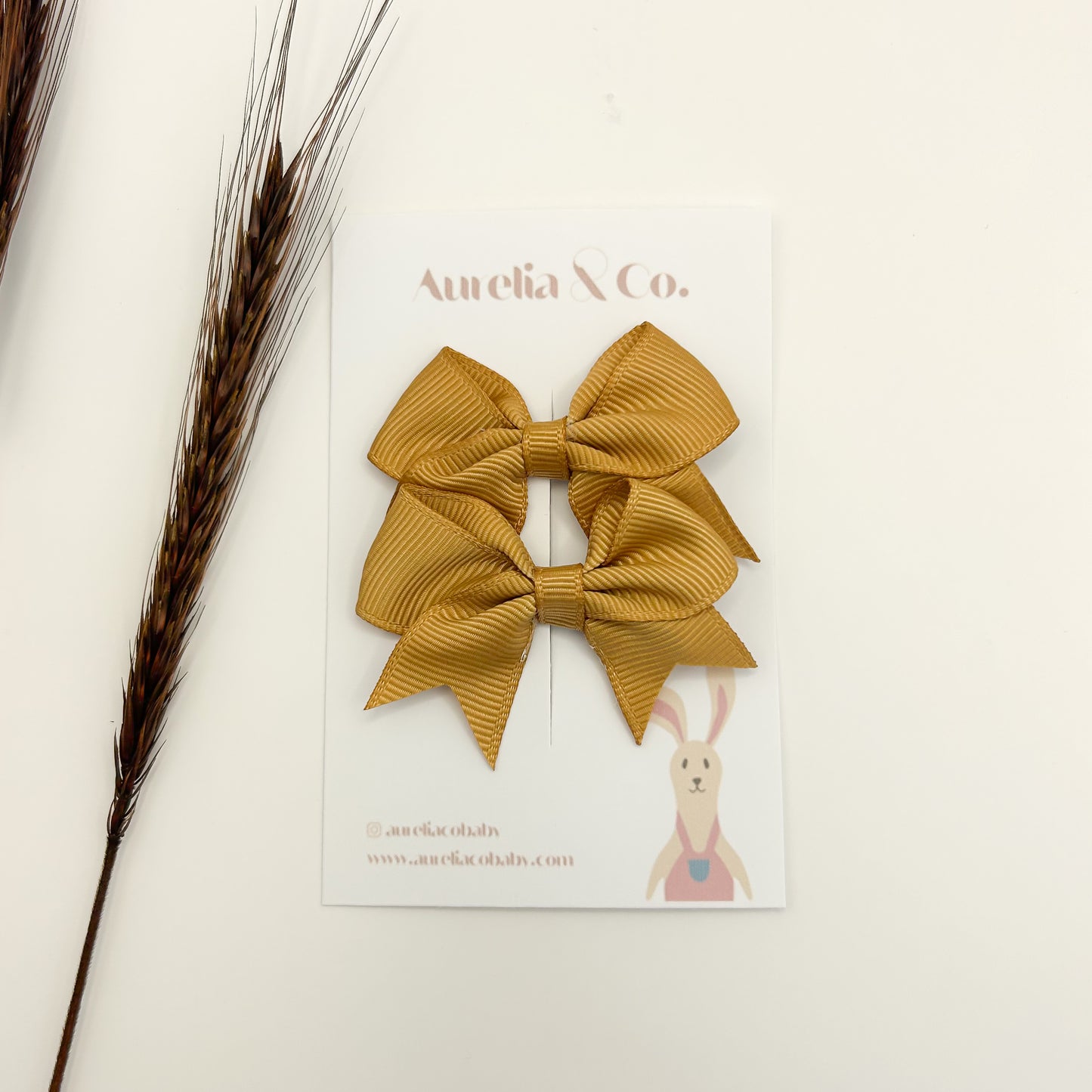 Neutral Grosgrain Bows