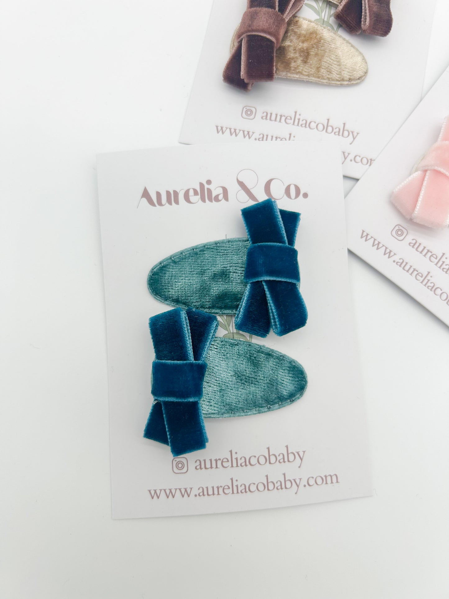 Velvet Mini Barrettes