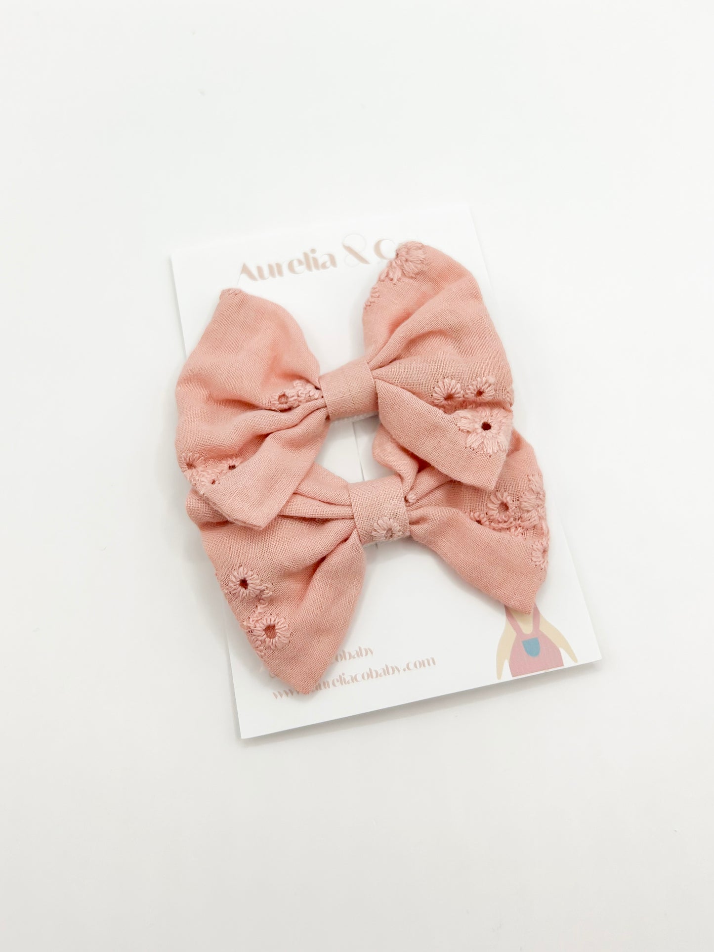 Cotton Pigtail Bows