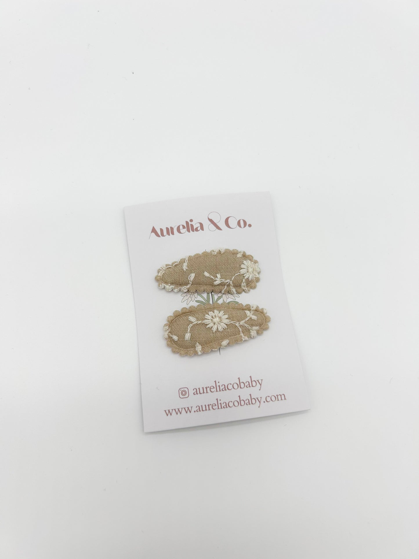 Mini Floral Barrettes