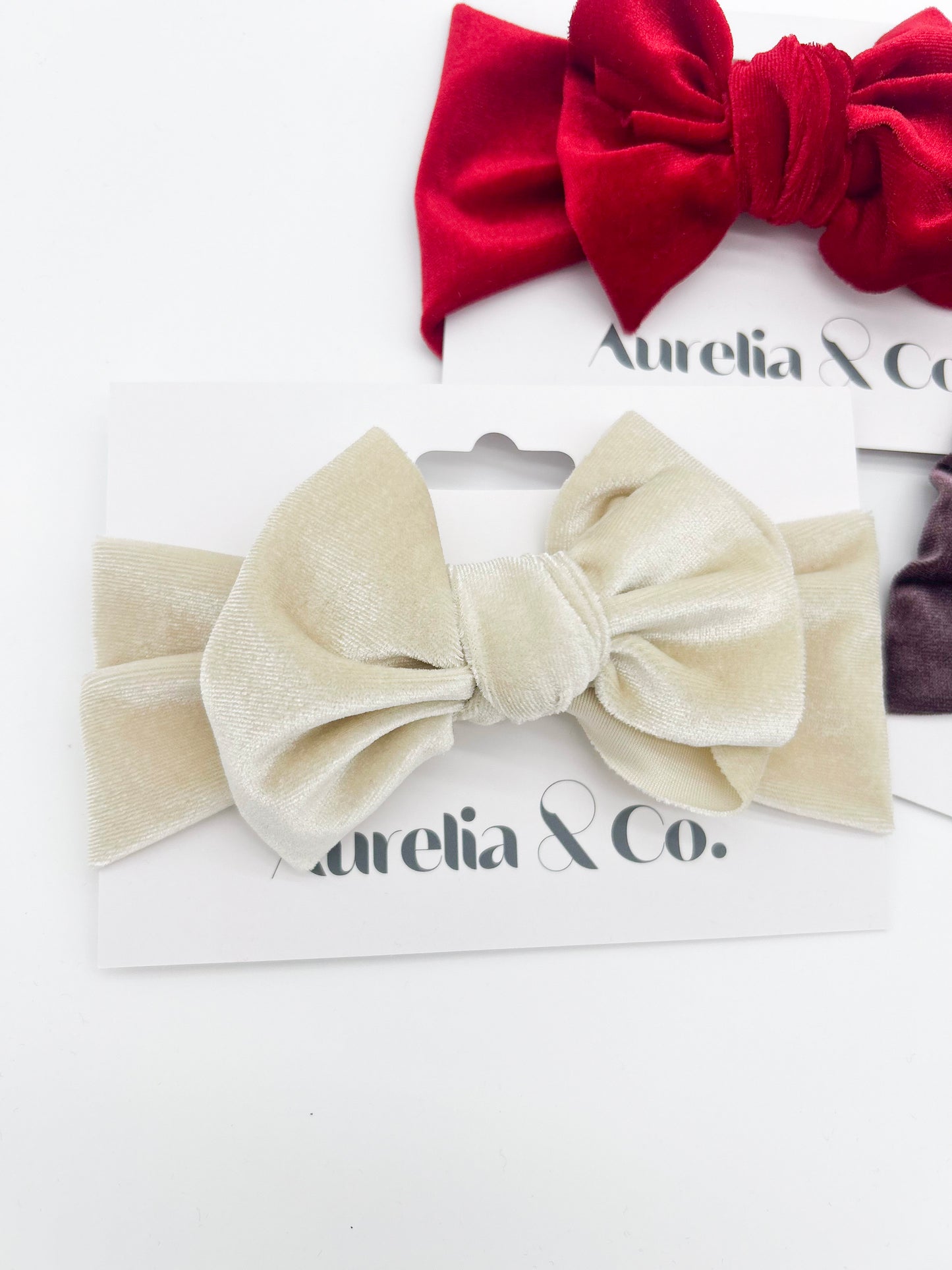 Baby Valentines Velvet Wide Headband