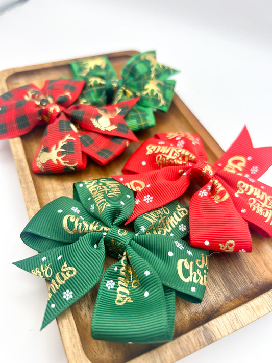 Split Tail Christmas Bows