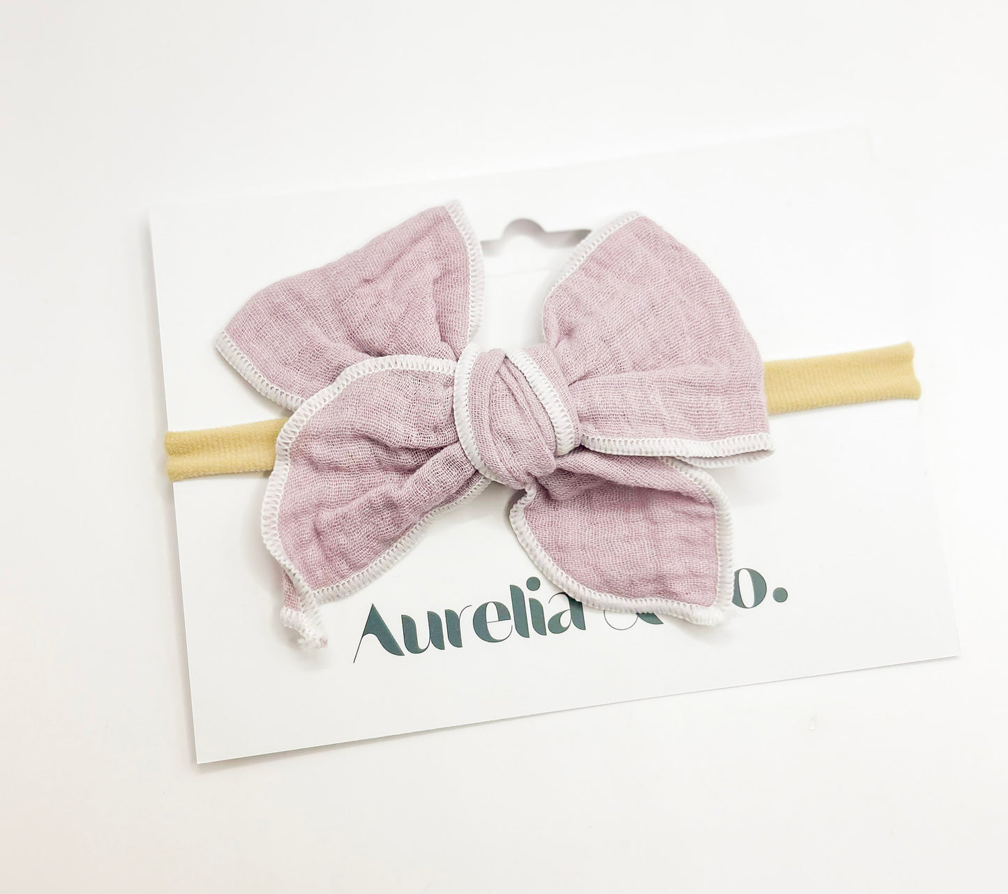 Neutral Floral Muslin Cotton Headbands