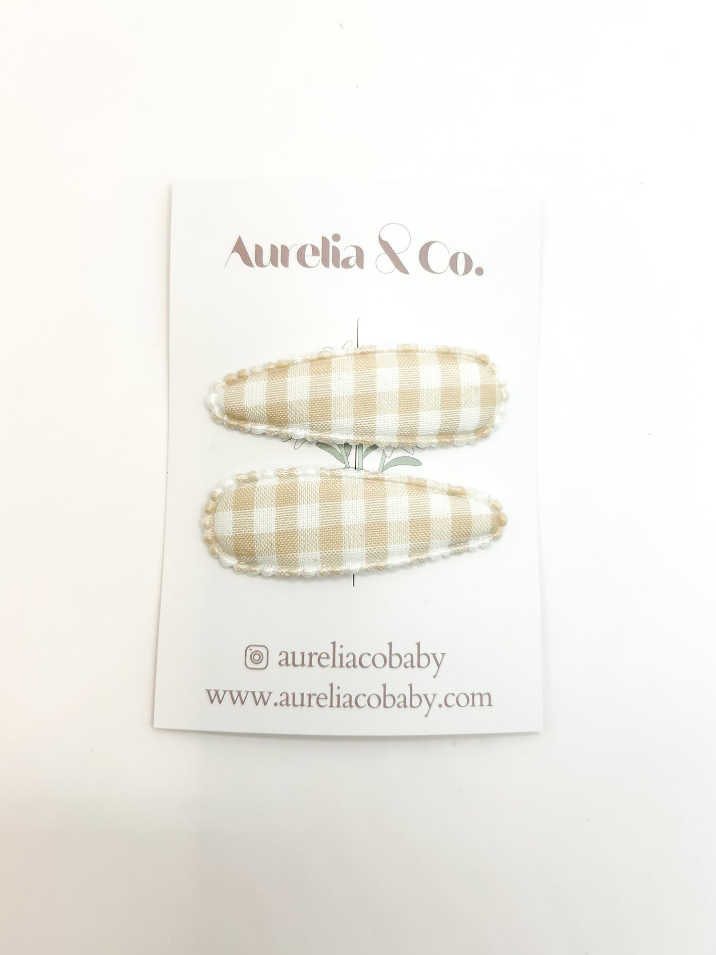 Neutral Fabric Barrettes