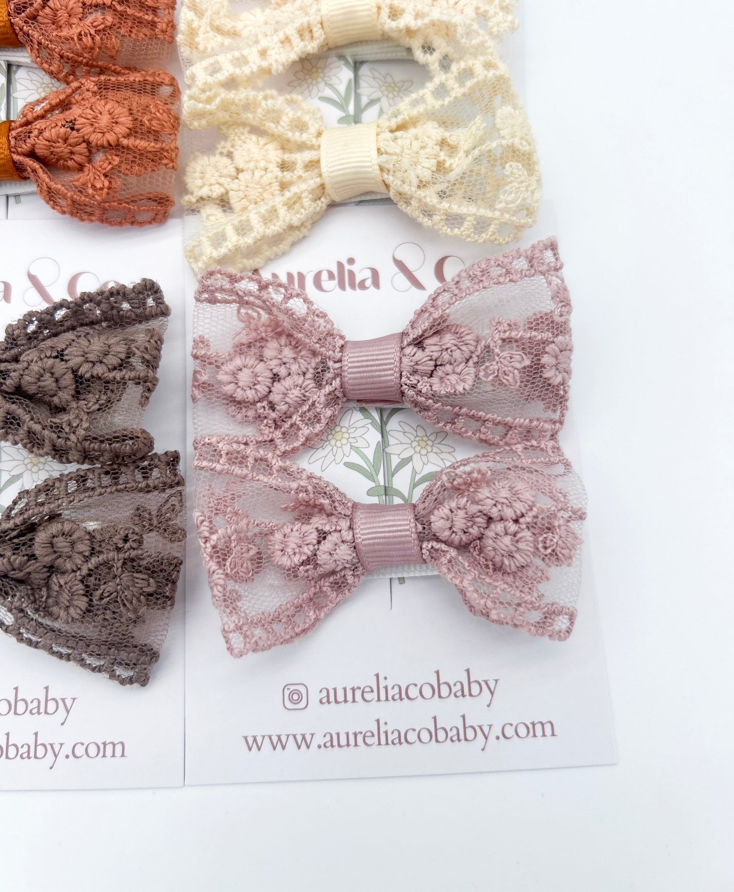 Lace Hair Bow Set
