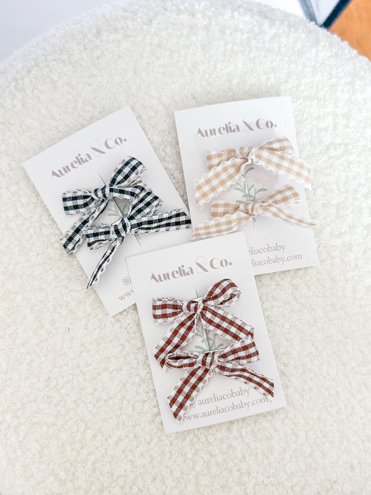 Plaid Mini Bows