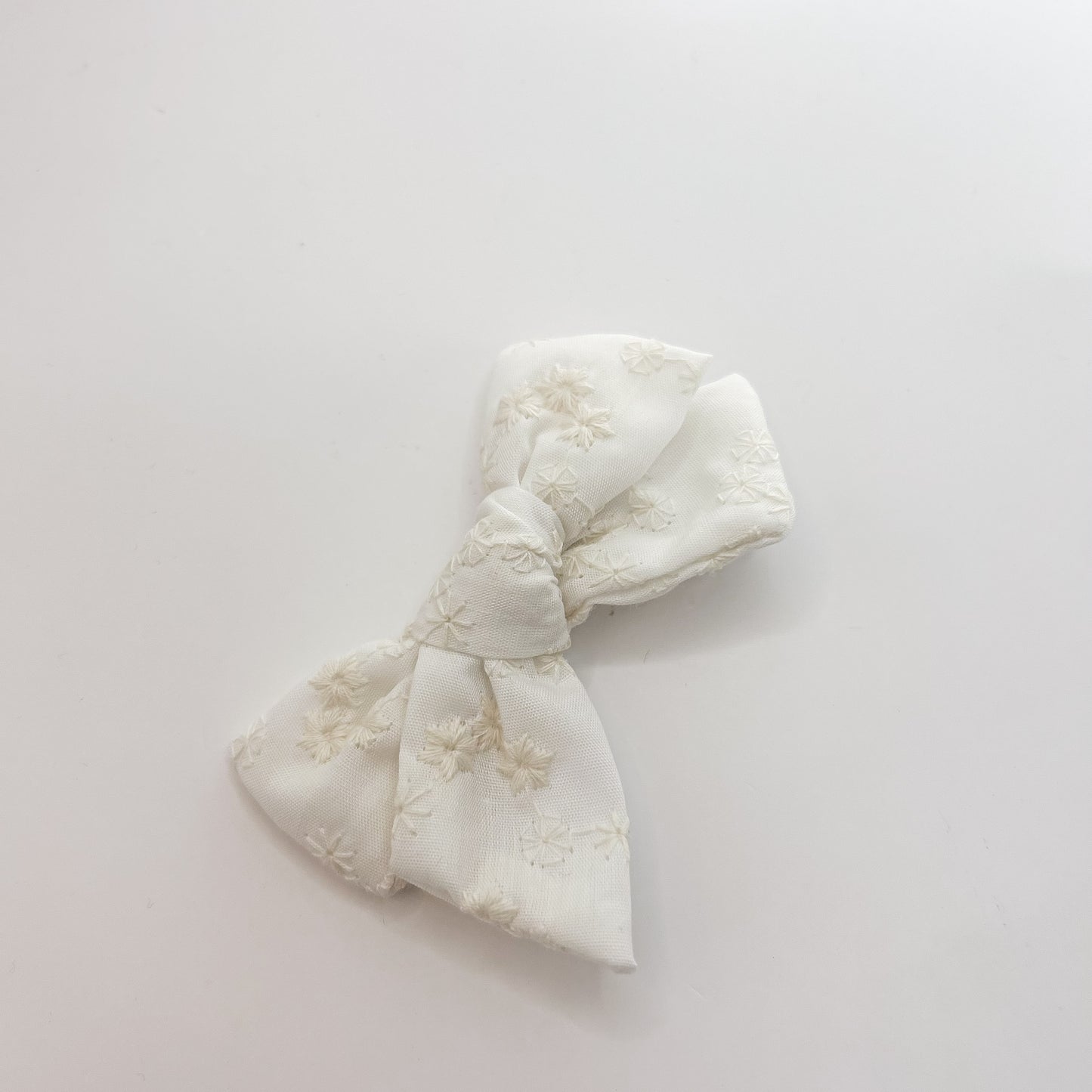 Embroidered Ditsy Floral Bow
