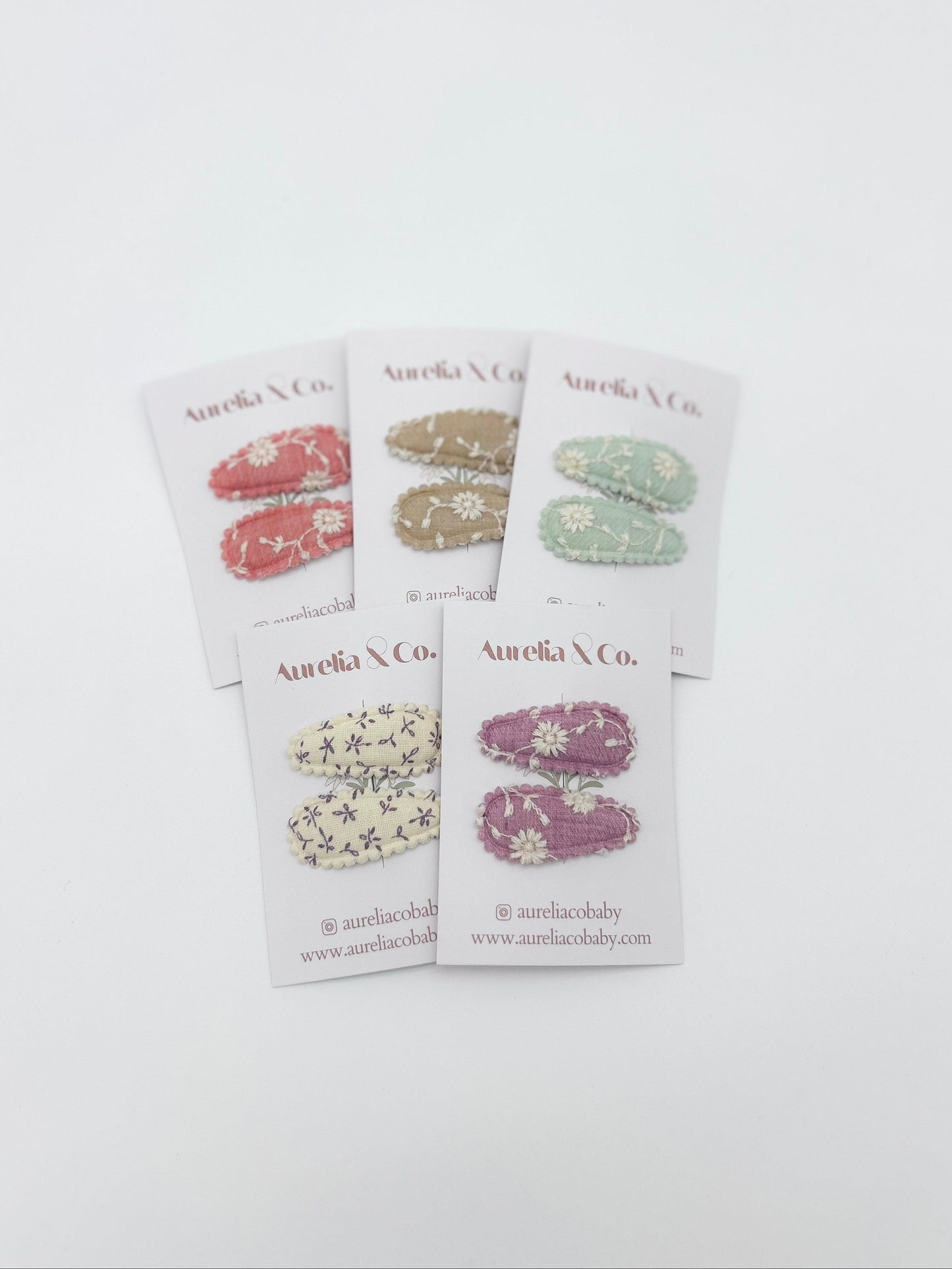 Mini Floral Barrettes
