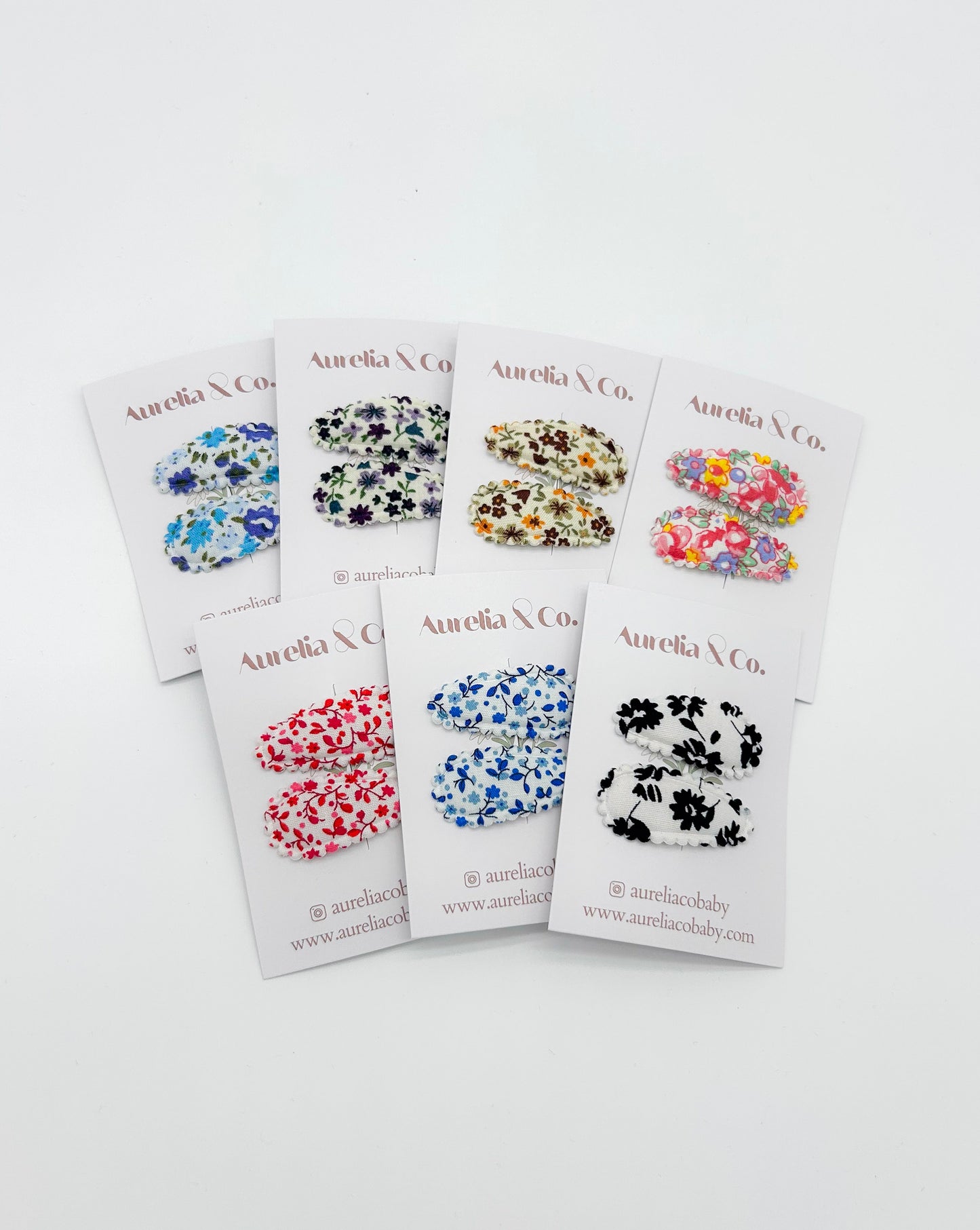 Mini Floral Barrettes