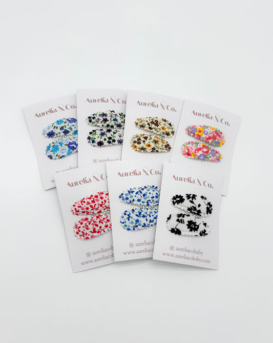 Mini Floral Barrettes